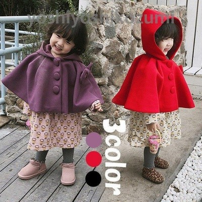 韓国子供服 キッズマント 子ともマント 秋冬 女の子 可愛い 子ともポンチョ マント 帽付 おしゃれ カジュアル ケープコート 毛玉 卒園式 卒業式 入学式 3色 通販 Lineポイント最大get Lineショッピング