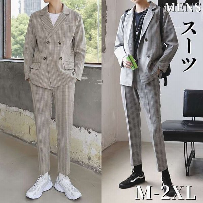 スーツ メンズ セットアップ ビジネス カジュアルスーツ チェック柄 通勤 通学 韓国 原宿 ストリート 通勤 高校生 10代 代 ファッション オシャレ 通販 Lineポイント最大0 5 Get Lineショッピング