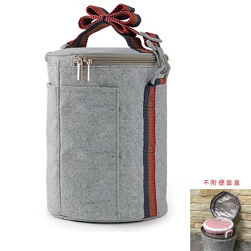 PUSH! 餐具用品便當保溫提袋1入(大號)E94