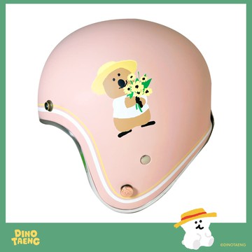【可愛預購】Nikko N401 DINOTAENG 暖萌系列 #48 冬日限定款 莓果森林粉 3/4罩安全帽 復古帽