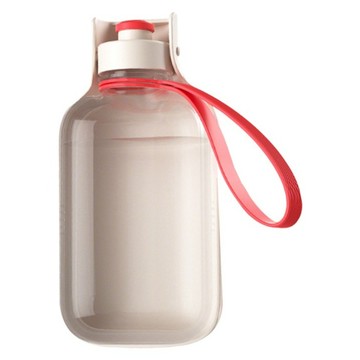 Hovelo 可折疊寵物隨行水杯 550ml  咖色  1個