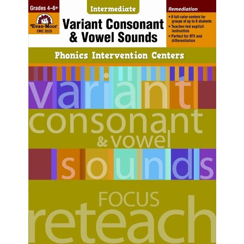 Variant Consonant and Vowel Sounds  Grades 4-6  (Phonics Intervention Centers Intermediate)