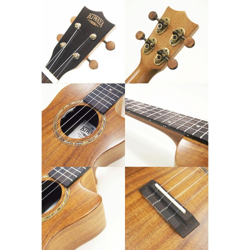 キワヤ ウクレレ テナー KTU-2CE アカシアコアトップ単板 ピックアップ搭載 単品ケース付 Kiwaya Ukulele 【ハワイアンコアのような華やかな音色】【u】  | LINEブランドカタログ