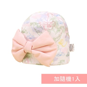 JoyNa - 2入-蝴蝶結雙層胎帽 典雅女寶新生兒帽子-向陽花+隨機一入 (帽圍31cm)