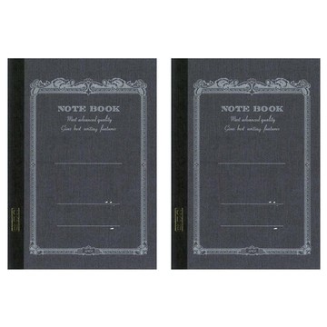 PLUS 普樂士 CD筆記本 CD11-BK A5 橫線 黑色  2本