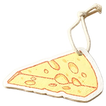 SHIMOYAMA 趣味造型木漿棉去汙清潔海綿刷 起士  1個  1入