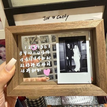 【客製化紀念禮物】日曆相框 情侶週年紀念禮物 送女友 送男友 情人節禮物 七夕禮物 聖誕禮物 一週年禮物 紀念日禮物 客
