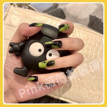 【隔日到貨】中長款歐美綠色顯白美甲片24片 指甲片甲片 美甲貼片 美甲 指甲貼片 美甲貼 甲片 穿戴美甲 指甲貼