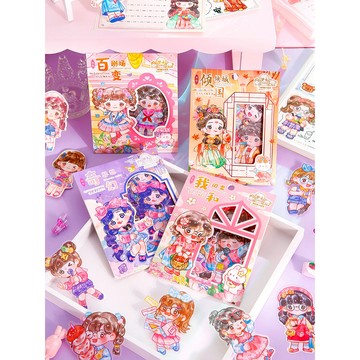 🍋檸檬青🍋新款現貨特價售完無補可人兒系列超可愛卡通人物PET防水貼紙9款30枚入手帳裝飾素材