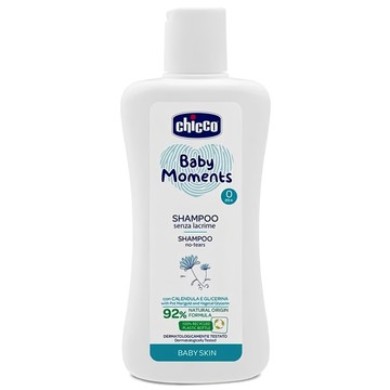 Chicco 嬰兒植萃洗髮精 義大利原裝進口 保濕呵護敏感肌 溫和清潔寶寶頭髮及頭皮 調整平衡油脂 92%天然成分  200ml  1瓶