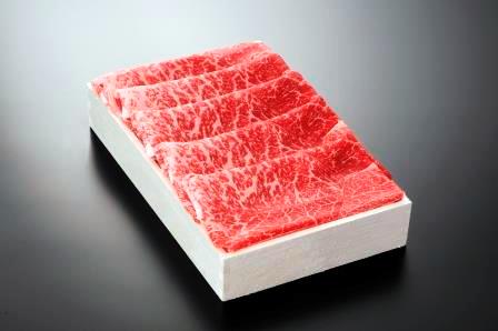 りんごで育った信州牛しゃぶしゃぶセット 上モモ（700g）5～6名用、たれ付き・木箱、化粧箱入