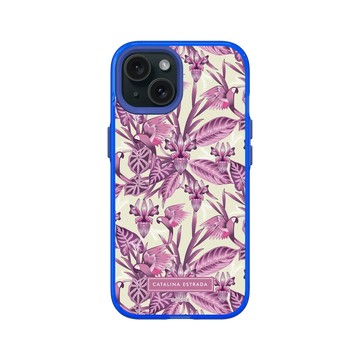 iPhone 15 Clear 激光藍 - Catalina Estrada - Guacamaya and Pink Parrot
