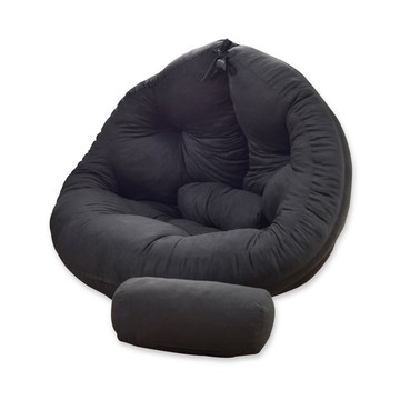 【班尼斯】‧超級無敵大-Mushroom日風蘑菇懶骨頭沙發-深邃黑