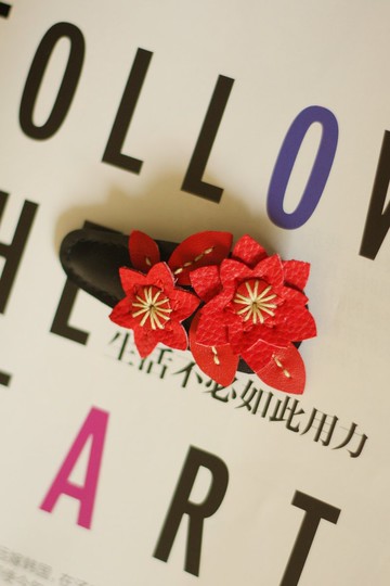 真皮系列 | 原創設計 全手縫 | 新娘發飾 | 髮夾 發飾 | 婚禮