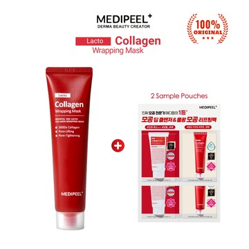 【MEDIPEEL】RED LACTO 膠原蛋白面膜 70ml 發光肌膚彈力補水去角質面膜提拉緊緻韓國玻璃肌膚