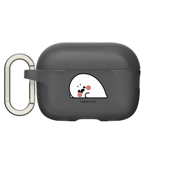 AirPods Pro 2 AirPods Case 黑 - 無所事事小海豹 The Nothing Seal - 經典小海豹