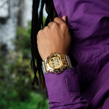 CASIO G-SHOCK 霸氣時尚金色鋼 G運動錶-(GM-6900SG-9)_49.7mm