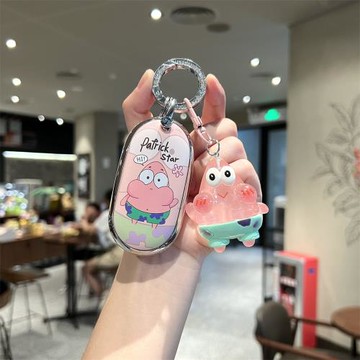 適用23款奔馳glc300車鑰匙套c200L扣c260l卡通a級c級e級殼可愛女