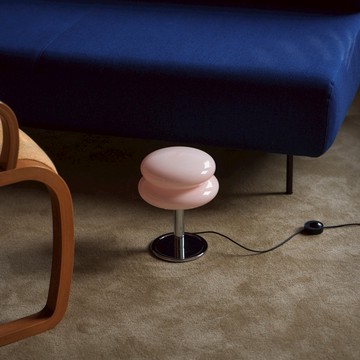 韓國 ILKW. SNOWMAN 造型桌燈 28cm 金屬 / 粉