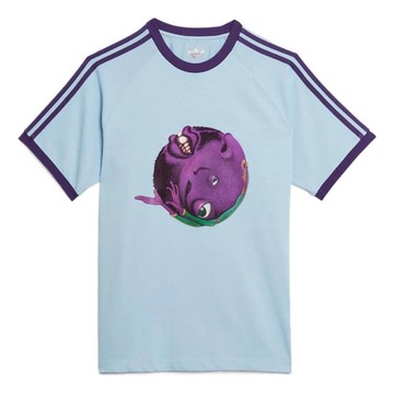 adidas originals Originals x Kerwin Frost Crossover Cartoon Pattern Printing Sports Short Sleeve Pink Blue