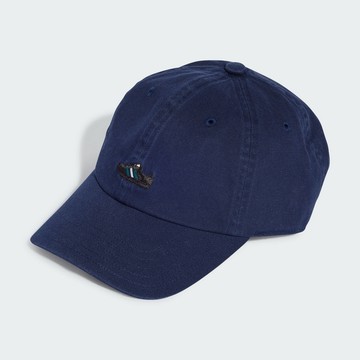 【ADIDAS】SAMBA DAD CAP 休閒帽 男女 藍色-IX7497