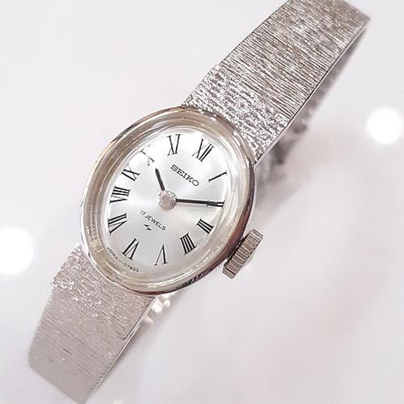 訳アリ品】＜未メンテ＞ セイコー SEIKO 11-7020 手巻き 1971年 昭和46年 アンティークウォッチ WGP ホワイトゴールド張り  メッキ レディース 中古 | LINEショッピング