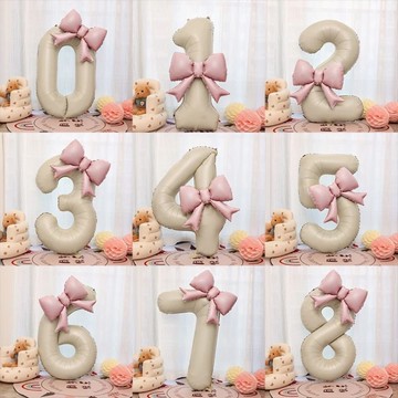 🐕‍🦺 隔日到貨 🐈‍⬛ 寵物生日氣球 奶油色氣球 蝴蝶結氣球 狗狗生日佈置 貓咪生日佈置 狗貓生日佈置 寵物派對 毛孩