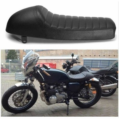 ホンダ CG125 CB350 CB400 CB500 CB750 SR400 XJ XS用オートバイレトロヴィンテージハンプシート カフェレーサーハメスクランブルフラッ