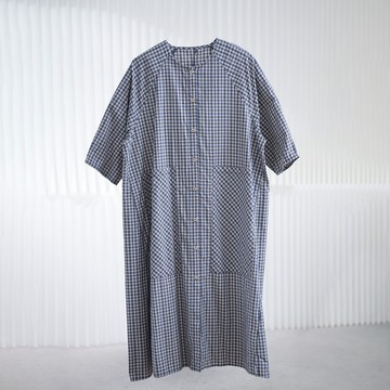 日系格紋襯衫式洋裝656415