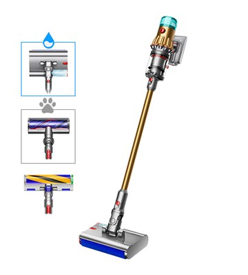 【首降現省萬元】Dyson V12s Detect Slim Submarine™ Complete 乾濕全能洗地吸塵器 (金色)