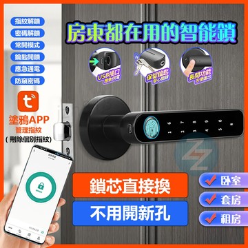【新北当天出貨】智能指紋鎖 三合一智能門把鎖 智能鎖 門鎖 密碼鎖 智慧鎖 辦公室指紋鎖 房間門指紋鎖 家用球形指紋鎖