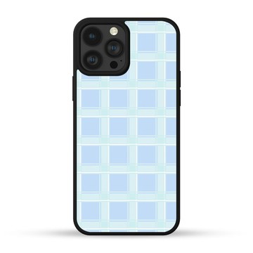 復古藍格子 iPhone手機殼 三星手機殼