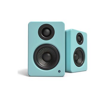 Kanto 立體聲書架喇叭 YU2 支援3.5mm立體聲和USB輸入 輸出功率高達100W  藍色