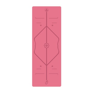 生活良品 -專業體位線PU橡膠瑜珈墊185x68cm(多色可選)1入/袋(運動健身防滑地墊)