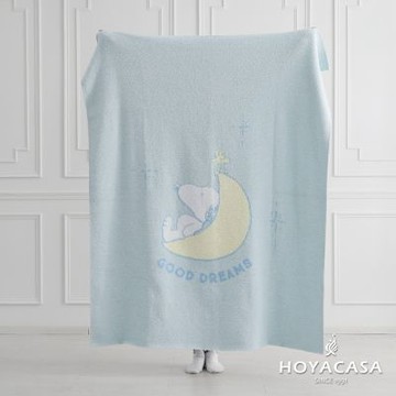 【HOYACASA 】x史努比聯名系列-晚安好夢軟綿綿針織半邊絨毯(130x160cm)