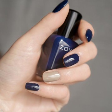 ZOYA指甲油藍色深牛仔藍zp752顯白Ryan藏藍孔雀 zp858裸褐灰NOAH
