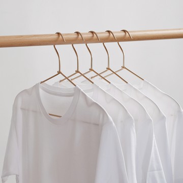 日本 霜山 耐候防鏽太空鋁金屬衣架 12入