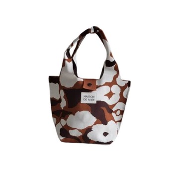 【Maison De Auri】Poche 口袋提包 厚針織 Poche Brown 巧拼