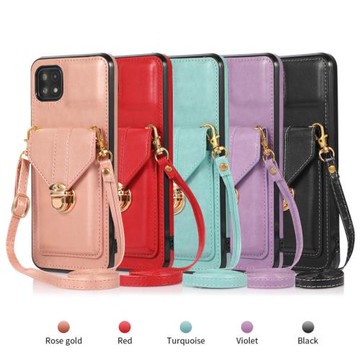 適用于三星A42 M42手機殼插卡包A52 A52S A5260斜挎式背包款掛脖長繩A51 A72 A32 4G A22 5G保護套時尚女款