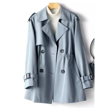 風衣女中長款小個子百搭年春秋裝新款韓版收腰英倫風流行外套漂亮