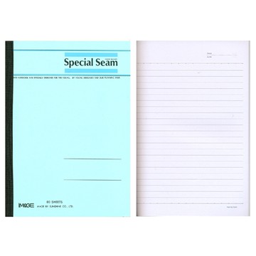 CHA SHIN 加新 80125080 25K藍色平裝固頁橫線筆記本/記事本 80張入 152x212mm