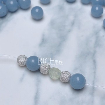 【Rich手作】天使石散珠/硬石膏/水晶/散珠/DIY材料/串珠/手作 現貨在台 天使石 散珠