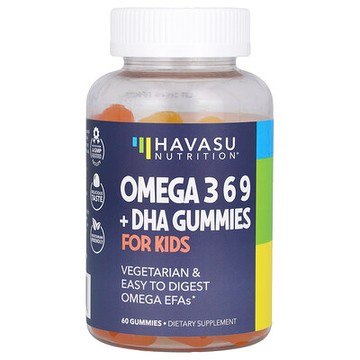 Havasu Nutrition, Omega-3 6 9 + 兒童 DHA 軟糖，60 粒軟糖