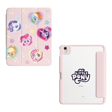 【 TOXOXO 】彩虹小馬｜愛心大頭亂花：強悍磁吸iPad三折/Y折保護殼