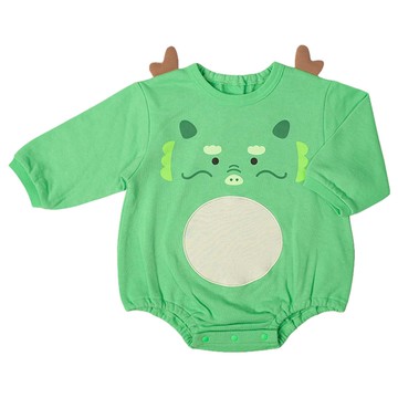 akachan honpo - 趣味包屁衣-綠色