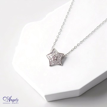 [快速出貨] 【Angely】閃耀幸運星造型項鍊(享盒裝服務)｜閃耀 甜美 獨特 生日禮物 情人禮物 女生禮物 女友禮物