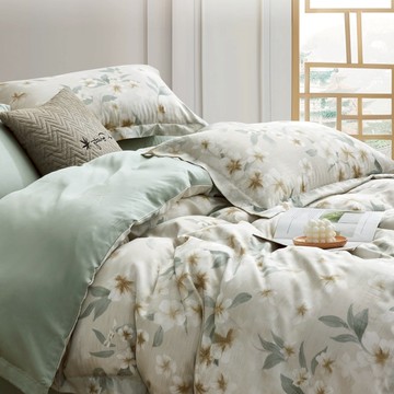 天絲™40支100%萊賽爾纖維 / 四件式兩用被床包組 / 綺羅