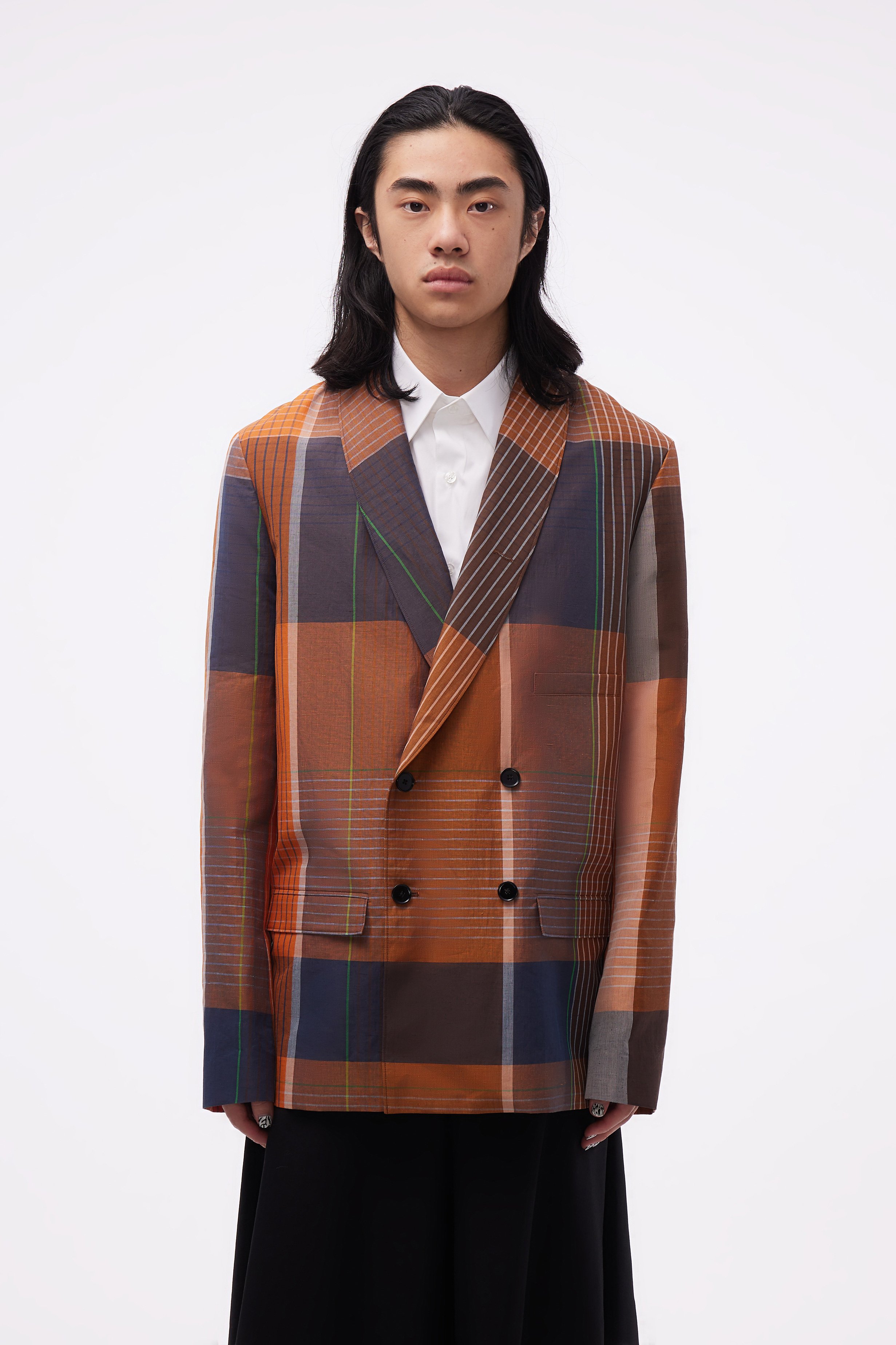 Belted DB Jacket Orange/brown L