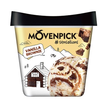 【莫凡彼】Movenpick 莫凡彼冰淇淋 香草布朗尼500ml