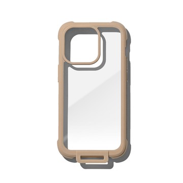 bitplay Wander Case 隨行殼 iPhone14 系列 透明背蓋軍規防摔手機殼附風格貼紙-iPhone 14(6.1吋)奶茶色